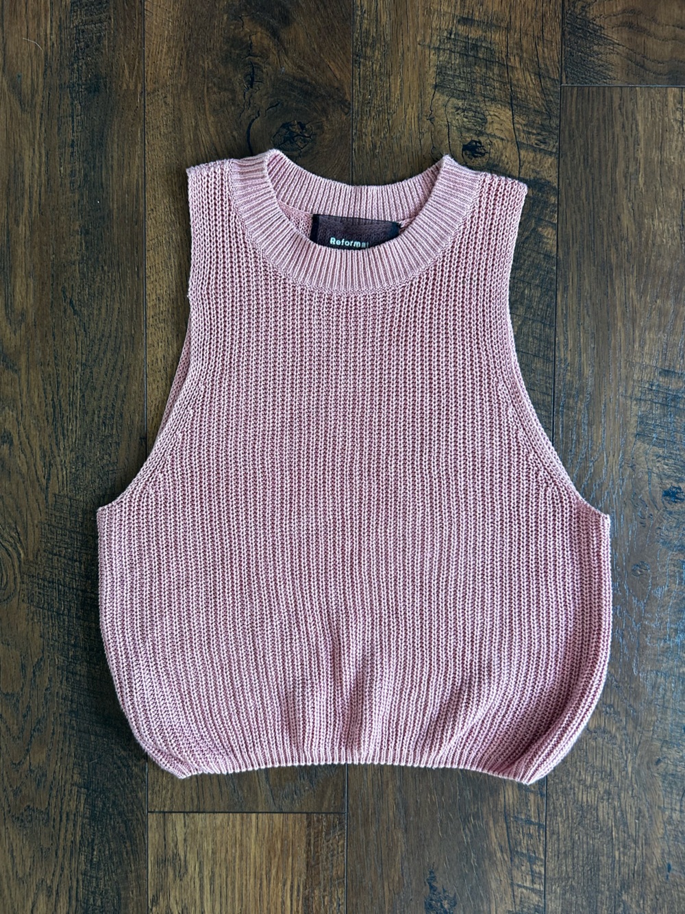 Reformation Lilac pink knitted tank top